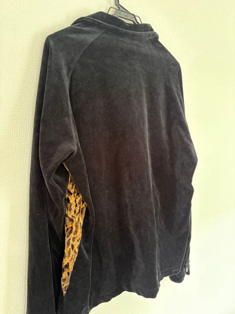 （美品）ROLL Leopard Combination Velor Shirt